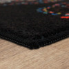 Prismatic Black Machine Tufted Polyester Area Rugs - ZW079