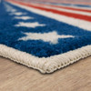 Prismatic Blue Machine Tufted Polyester Area Rugs - ZW090