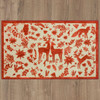 Prismatic Red Machine Tufted Polyester Area Rugs - ZW109