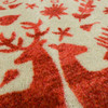 Prismatic Red Machine Tufted Polyester Area Rugs - ZW109