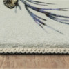 Prismatic Feathers Machine Tufted Polyester Area Rug - 3' 9" X 5' Rectangle