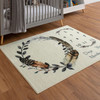 Prismatic Feathers Machine Tufted Polyester Area Rug - 3' 9" X 5' Rectangle