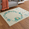Prismatic Elephant Machine Tufted Polyester Area Rug - 3' 9" X 5' Rectangle