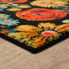 Prismatic Black Machine Tufted Polyester Area Rugs - ZW197