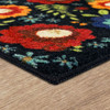 Prismatic Black Machine Tufted Polyester Area Rugs - ZW201