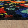 Prismatic Black Machine Tufted Polyester Area Rugs - ZW201