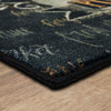 Prismatic Black Machine Tufted Polyester Area Rugs - ZW218