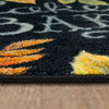 Prismatic Black Machine Tufted Polyester Area Rugs - ZW220