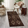 Nourison Karma KRM02 Chocolate Area Rugs
