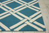 Nourison Linear LIN04 Teal/ivory Area Rugs