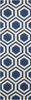 Nourison Linear LIN07 Blue/ivory Area Rugs