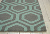 Nourison Linear LIN07 Grey/aqua Area Rugs