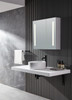 ANZZI Ether 28 In. X 32 In. Frameless Led Mirror Bathroom Cabinet - BA-LMDFVCB007AL