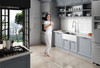 ANZZI Apollo Series Farmhouse Solid Surface 36 In. 0-hole Single Bowl Kitchen Sink With Stainless Steel Interior In Matte White - K-AZ271-A1