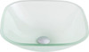 ANZZI Vista Series Deco-glass Vessel Sink In Lustrous Frosted Finish - LS-AZ081