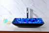 ANZZI Avao Series Deco-glass Vessel Sink In Lustrous Blue - LS-AZ8096