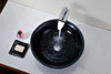 ANZZI Rongomae Series Deco-glass Vessel Sink In Coiled Blue - LS-AZ8097