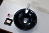 ANZZI Rongomae Series Deco-glass Vessel Sink In Coiled Blue - LS-AZ8097