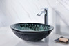 ANZZI Patuvendi Series Deco-glass Vessel Sink In Lustrous Black - LS-AZ8098