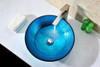 ANZZI Taba Series Deco-glass Vessel Sink In Lustrous Blue - LS-AZ8099