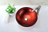 ANZZI Oau Series Deco-glass Vessel Sink In Lustrous Red - LS-AZ8108