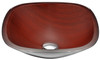 ANZZI Vonu Series Deco-glass Vessel Sink In Rich Timber - LS-AZ8114