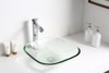 ANZZI Story Series Deco-glass Vessel Sink In Lustrous Clear - LS-AZ8119