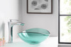 ANZZI Tale Series Deco-glass Vessel Sink In Lustrous Green - LS-AZ8121