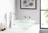 ANZZI Victor Series Deco-glass Vessel Sink In Lustrous Frosted Finish - LS-AZ8125