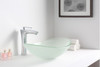 ANZZI Craft Series Deco-glass Vessel Sink In Lustrous Frosted - LS-AZ8128