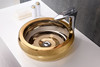 ANZZI Levi Series Vessel Sink In Smoothed Gold - LS-AZ8201