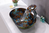 ANZZI Avao Series Vessel Sink In Panye Blue - LS-AZ8208