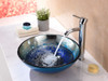 ANZZI Chilasa Series Vessel Sink In Blue - LS-AZ8209