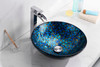 ANZZI Chipasi Series Vessel Sink In Blue/gold Mosaic - LS-AZ8210