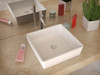 ANZZI Matimbi 1-piece Solid Surface Vessel Sink With Pop Up Drain In Matte White - LS-AZ8239