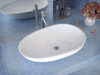 ANZZI Sensei One Piece Solid Surface Vessel Sink In Matte White - LS-AZ8240