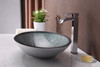 ANZZI Zebedia Series Vessel Sink In Blue - Oval 6