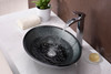 ANZZI Zebedia Series Vessel Sink In Blue - Oval 6