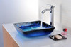 ANZZI Kuku Series Deco-glass Vessel Sink In Blazing Blue - S128