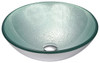 ANZZI Komupau Series Deco-glass Vessel Sink In Churning Silver - S195