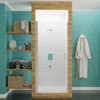 ANZZI Lancer 29 In. X 72 In. Semi-frameless Shower Door With Tsunami Guard In Brushed Nickel - SD-AZ051-02BN