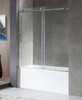 ANZZI Raymore Series 60 In. X 62 In. Frameless Sliding Tub Door In Polished Chrome - SD-AZ8080-01CH