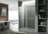 ANZZI Kahn Series 48 In. X 76 In. Frameless Sliding Shower Door With Horizontal Handle In Brushed Nickel - SD-FRLS05801BN