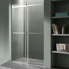 ANZZI Kahn Series 48 In. X 76 In. Frameless Sliding Shower Door With Horizontal Handle In Chrome - SD-FRLS05801CH