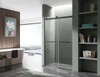 ANZZI Kahn Series 60 In. X 76 In. Frameless Sliding Shower Door With Horizontal Handle In Matte Black - SD-FRLS05802MB