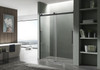 ANZZI Stellar Series 48 In. X 76 In. Frameless Sliding Shower Door With Handle In Matte Black - SD-FRLS05901MB