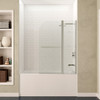 ANZZI Anzzi 5 Ft. Acrylic Right Drain Rectangle Tub In White With 48 In. X 58 In. Frameless Tub Door In Brushed Nickel - SD05401BN-3260R