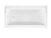ANZZI Anzzi 5 Ft. Acrylic Left Drain Rectangle Tub In White With 48 In. By 58 In. Frameless Hinged Tub Door In Brushed Nickel - SD1101BN-3060L