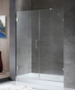 ANZZI Maverick Series 60 In. By 72 In. Frameless Hinged Alcove Shower Door In Polished Chrome With Handle - SDR-AZ8073-01CH