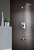 ANZZI Spirito Series Single Handle Wall Mounted Showerhead And Bath Faucet Set In Polished Chrome - SH-AZ040